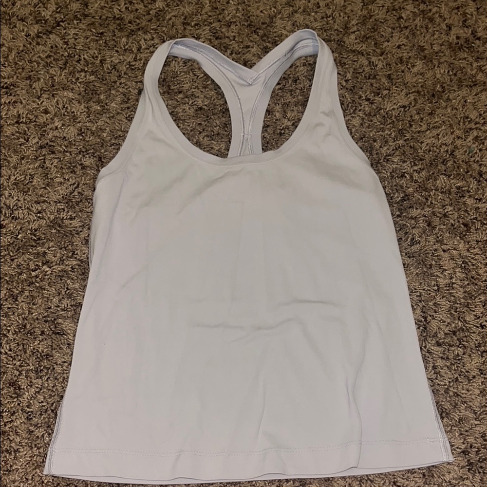 Women's White Racerback Tank Top